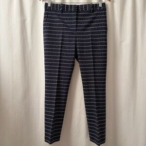 Theory Blue & Cream Virgin Wool Dress Pants
Size: 4